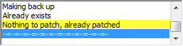 Nothing to patch, already patched..png